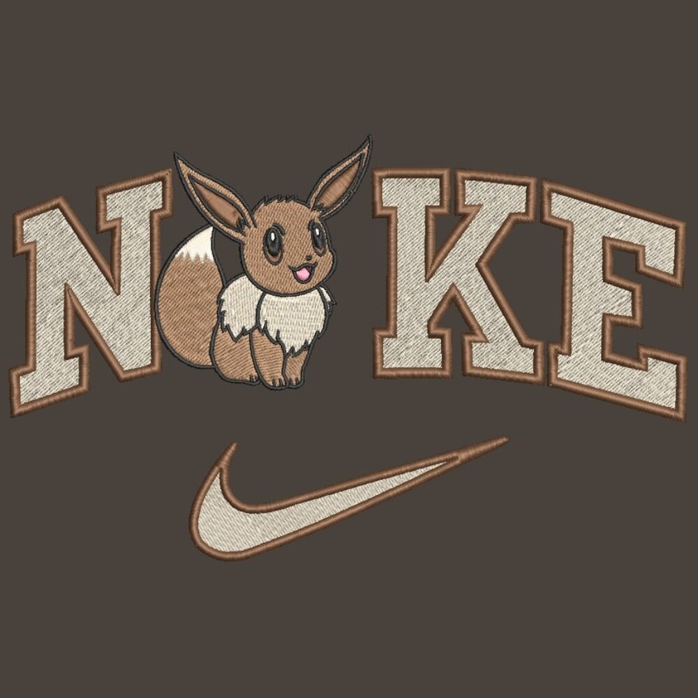 Nike Pokemon Eevee Embroidered Adult Unisex Crewneck Sweatshirt